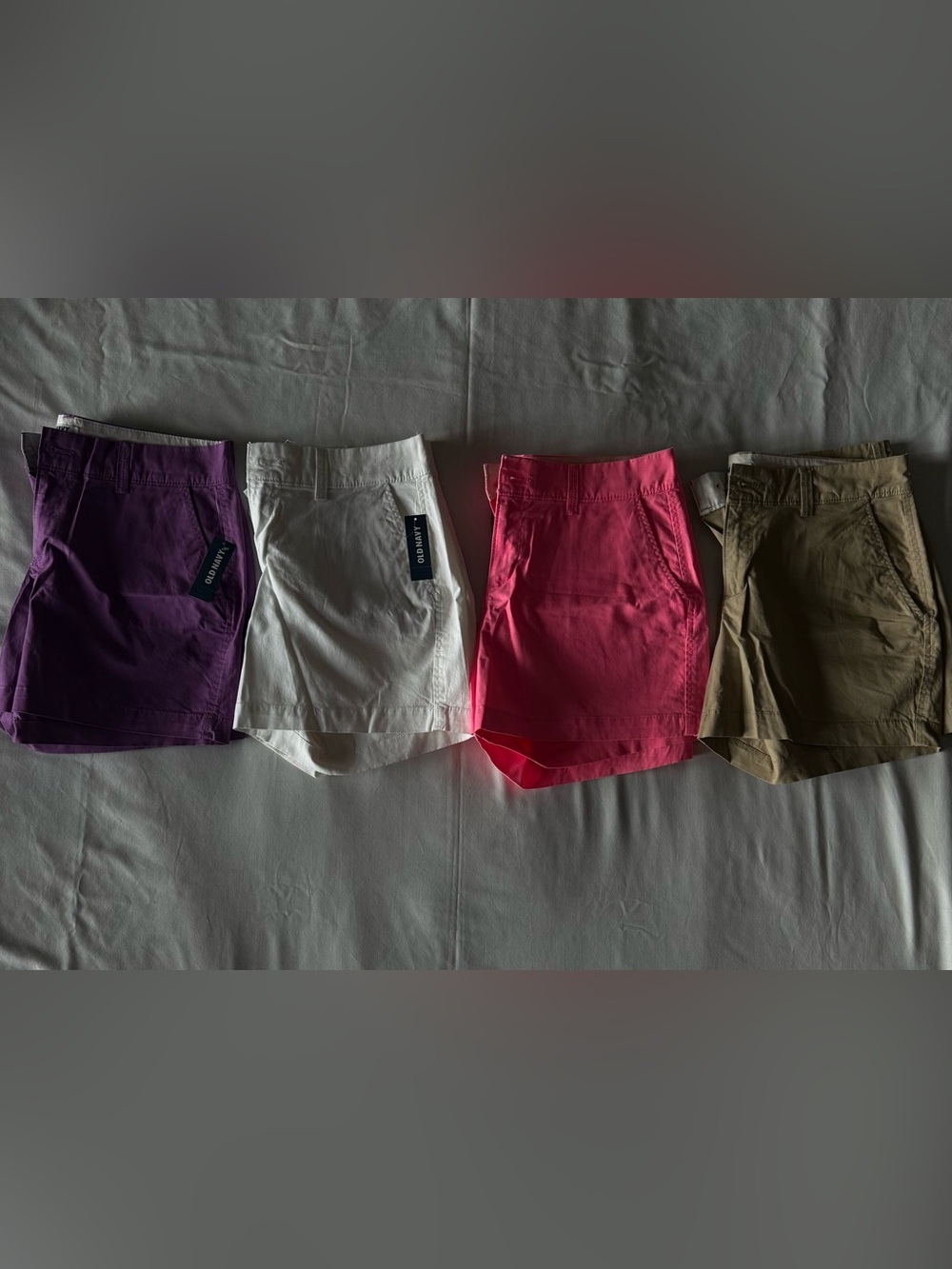 Lot of 4 Old Navy 5” Stretch Twill Chino Shorts Size 4 NWT NWOT